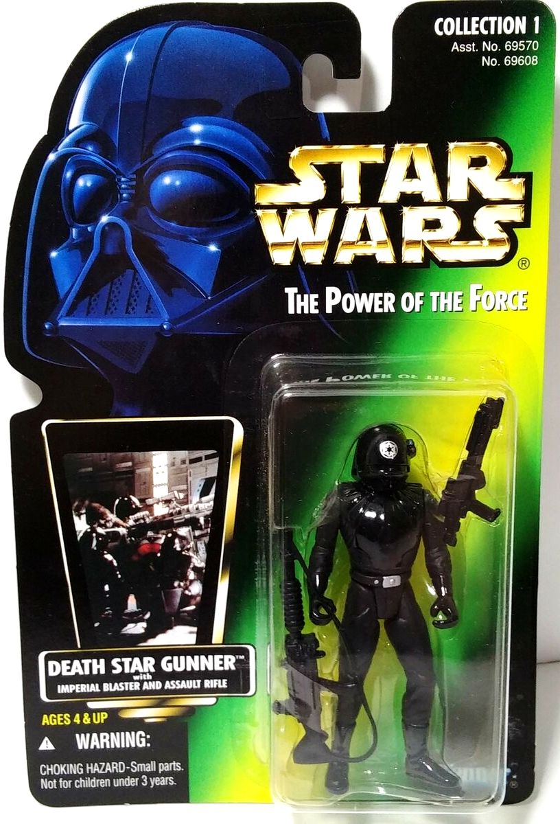 STAR WARS KENNER POWER OF FORCE DEATH STAR GUNNER WITH IMPERIAL BLASTER 
