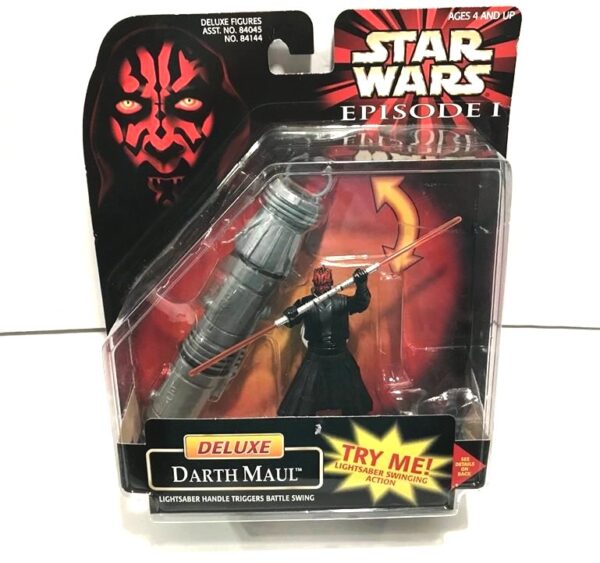 Deluxe Darth Maul - Lightsaber Handle Triggers Battle Swing (.0000)-0 Deluxe Darth Maul - Lightsaber Handle Triggers Battle Swing (.0000)-0