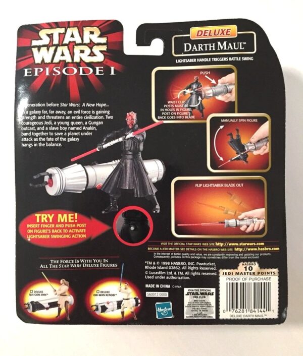 Deluxe Darth Maul - Lightsaber Handle Triggers Battle Swing (.0000)-01 Deluxe Darth Maul - Lightsaber Handle Triggers Battle Swing (.0000)-01