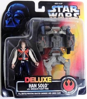 Kenner Star Wars Deluxe Han Solo Smuggler Flight Action Figure for sale online 