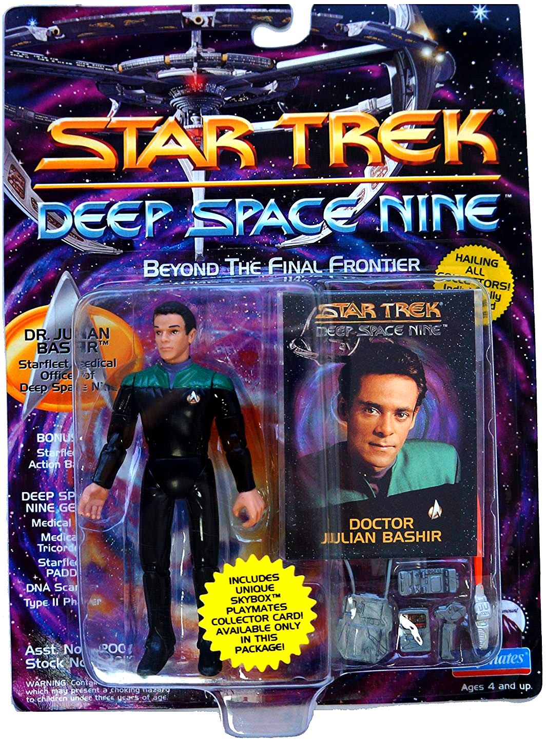 Star Trek Playmates Toys Dr Julian Bashir Action Figure BRAND NEW 