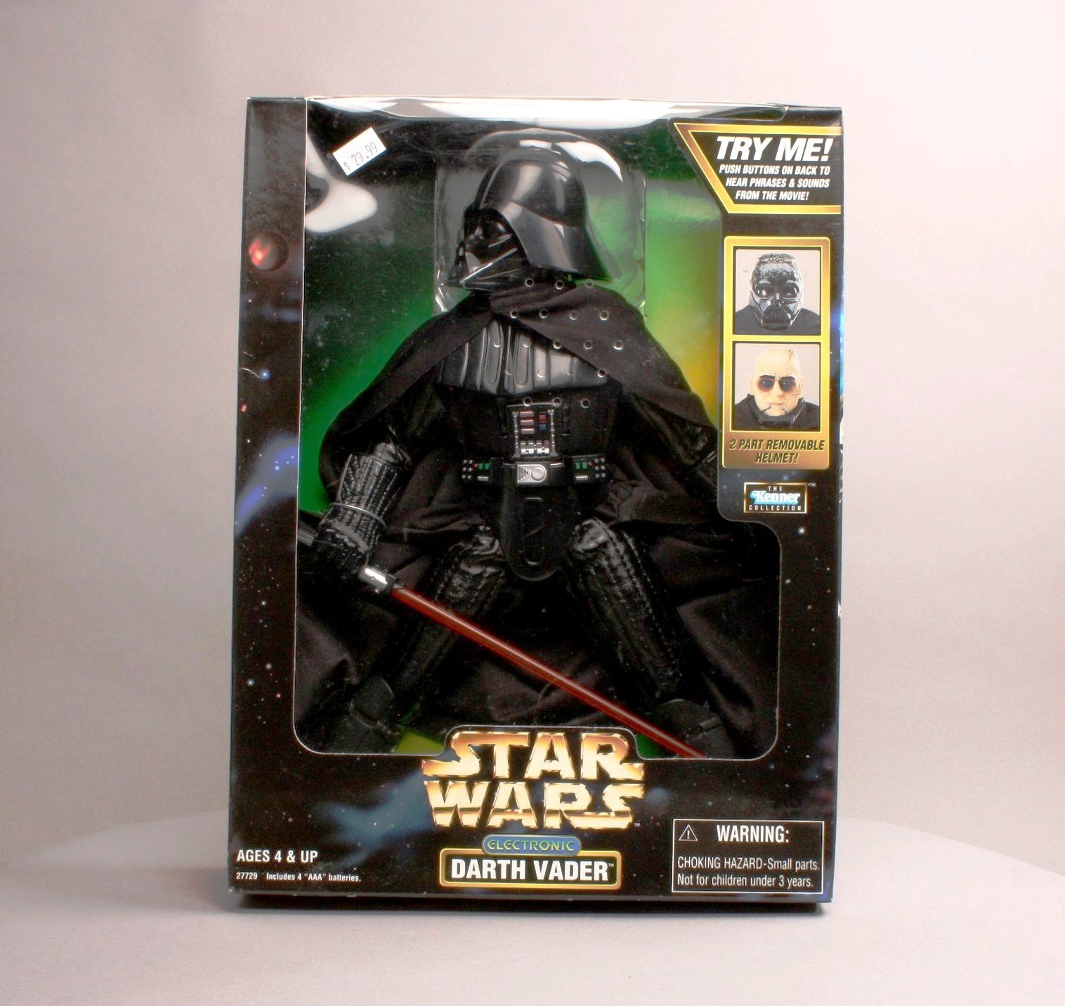 darth vader with removable helmet
