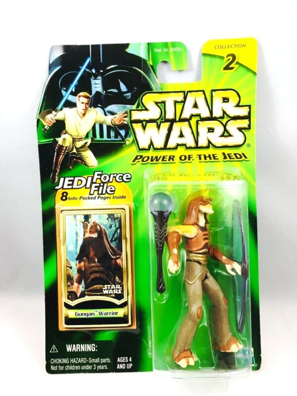 Gungan Warrior “Naboo -(#.0100)” (Star Wars “POTJ-Jedi Force File Kenner/Hasbro Vintage Series Collection II”) “Rare-Vintage” (2000)