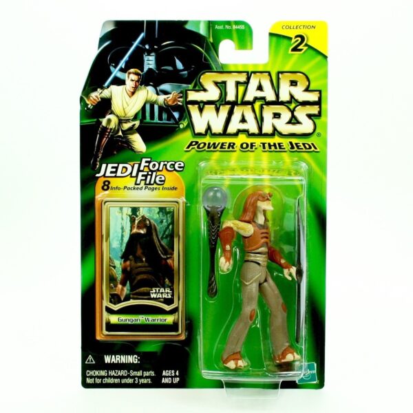 Gungan Warrior “Naboo -(#.0100)” (Star Wars “POTJ-Jedi Force File Kenner/Hasbro Vintage Series Collection II”) “Rare-Vintage” (2000)