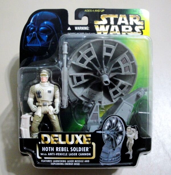 Hoth Rebel Soldier (9) Hoth Rebel Soldier Deluxe “w/Anti-Vehicle Laser Cannon!” (Star Wars “The POTF” Kenner Vintage Collection) “Rare-Vintage” (1996)