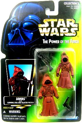 Kenner Star Wars Jawas with Glowing Eyes and Blaster Pistols New in package 