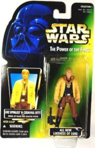 Kenner Star Wars Luke Skywalker In Ceremonial Outfit Green Card Action Figure for sale online 
