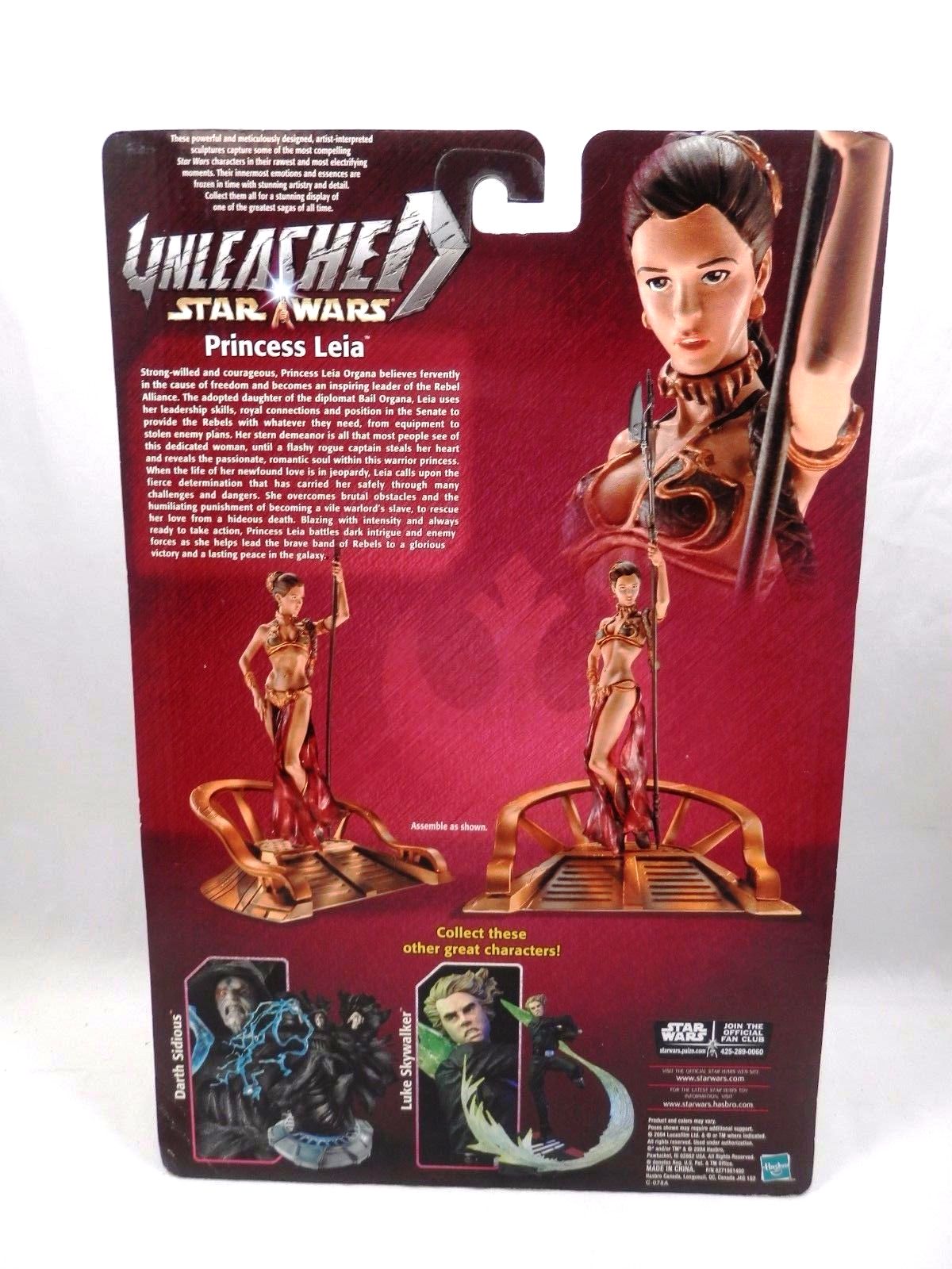 Action Figures & Accessories Hasbro Star Wars Unleashed Slave Leia 2004