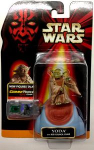 Vintage Star Wars YODA Comm Tech Chip Ep.1 Action Figure  #rs3 