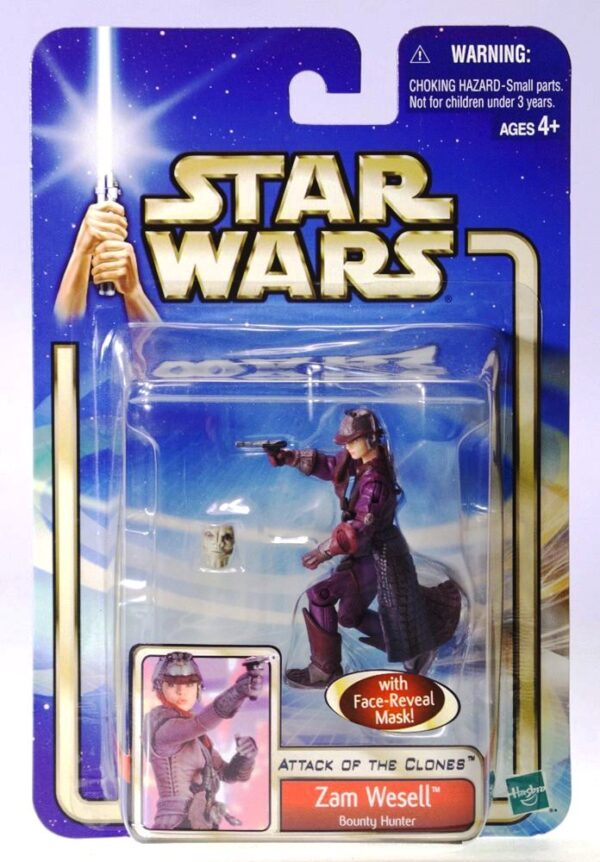 Zam Wesell Bounty Hunter with Face-Reveal Mask-00 Zam Wesell Bounty Hunter with Face-Reveal Mask-00