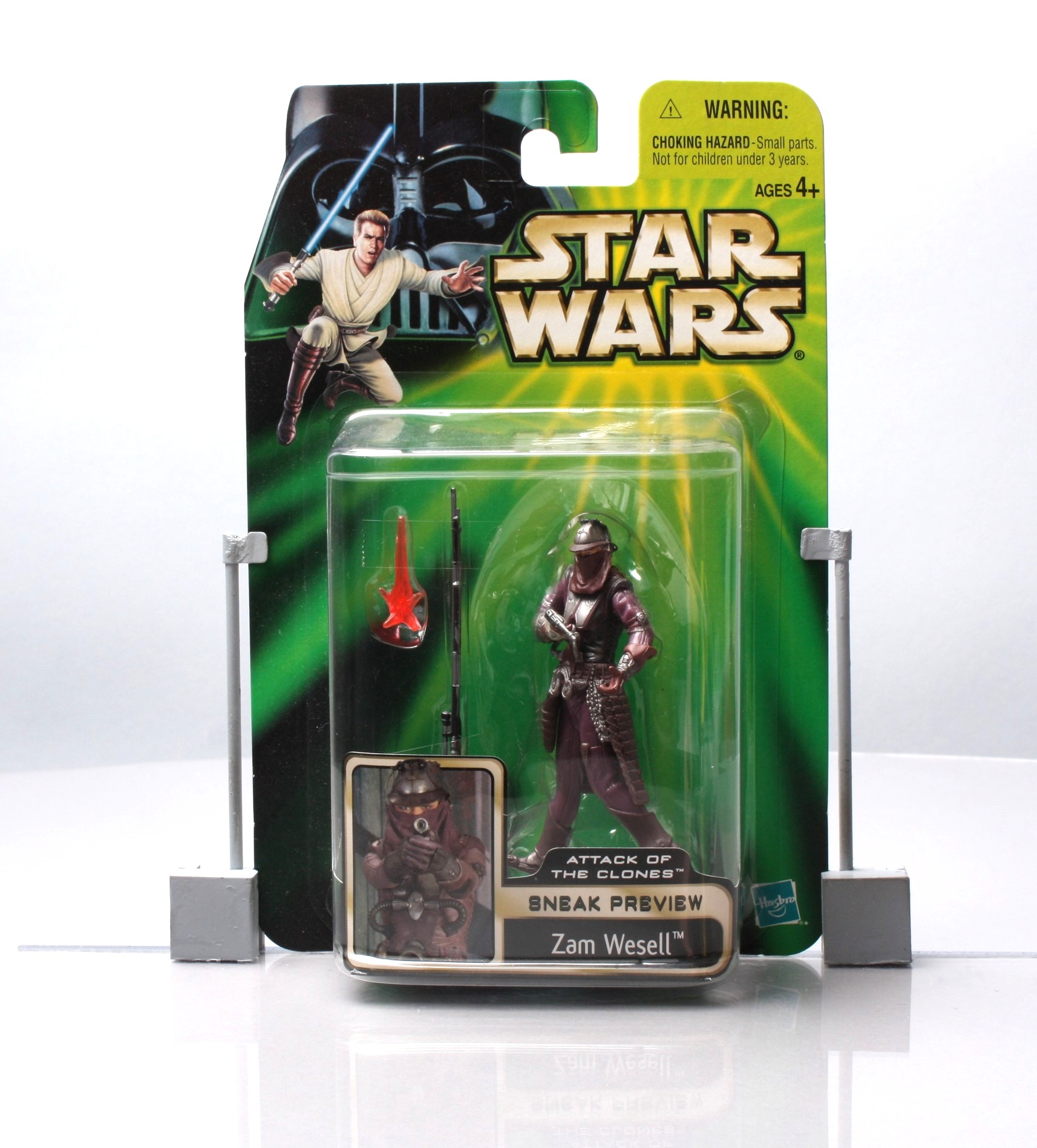 Hasbro Attack Of The Clones Sneek Preview Zam Wesell Droid Action Figure for sale online 