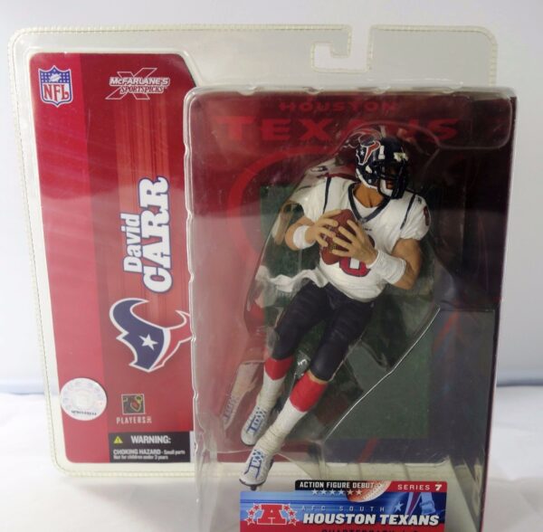 David Carr ("Rookie David Carr, Houston Texans QB, No. 8 Clean White Jersey") Series-07 (2004)