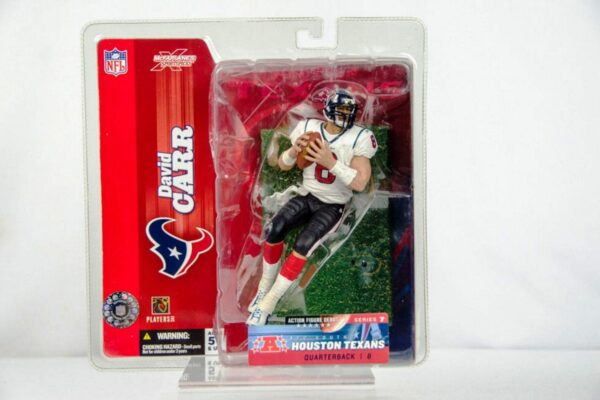 David Carr ("Rookie David Carr, Houston Texans QB, No. 8 Clean White Jersey") Series-07 (2004)