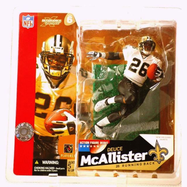1-Deuce McAllister (White Jersey) No eye black (Variant)