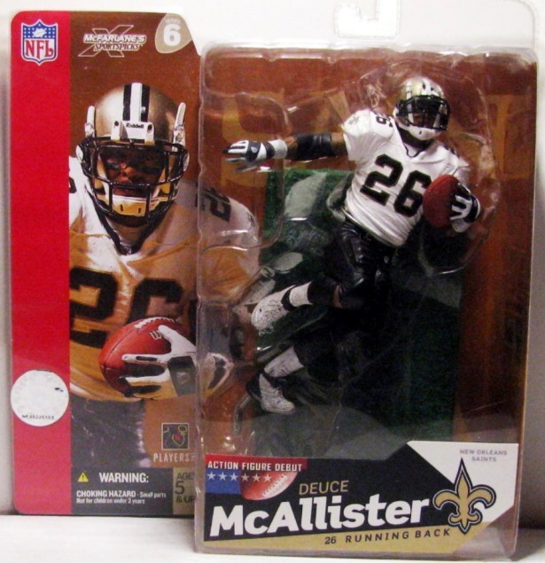 1-Deuce McAllister (White Jersey)with eye black-1