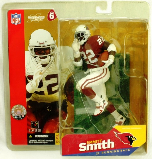 2003 McFarlane NFL Emmitt Smith (Red Jersey Chase-Variant)-A