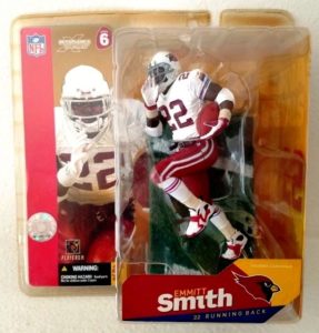 2003 McFarlane NFL Emmitt Smith Clean Red/White Gloves-(A)