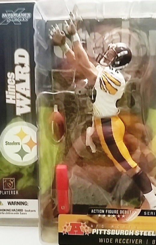 1-Hines Ward (White Jersey) Chase-B Hines Ward ("Rookie Pittsburgh Steelers WR, No. 86 White Jersey Chase-Variant") Series-07 (2004)