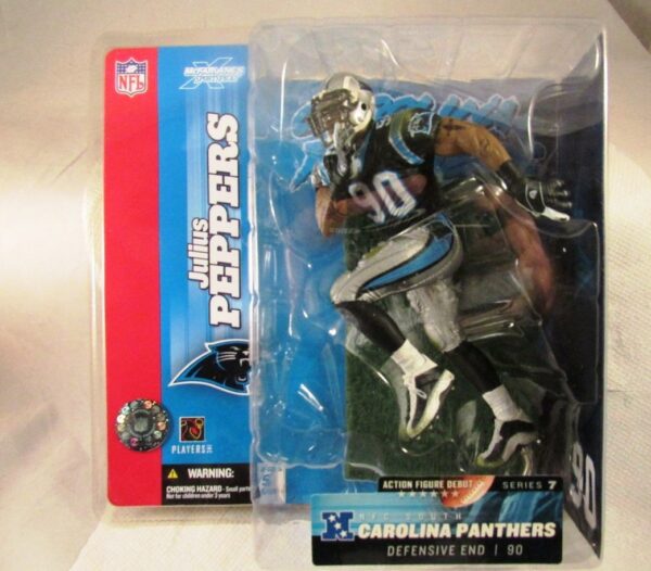 Julius Peppers ("Rookie Carolina Panthers DE, No. 90 Dirty Black Jersey") Series-07 (2004)