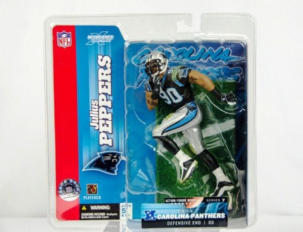 Julius Peppers ("Rookie Carolina Panthers DE, No. 90 Dirty Black Jersey") Series-07 (2004)