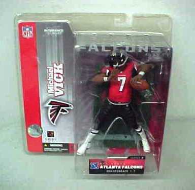 Michael Vick ("Atlanta Falcons QB, No. 7 Red Jersey Variant") Series-07 (2004)