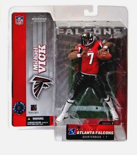 Michael Vick ("Atlanta Falcons QB, No. 7 Red Jersey Variant") Series-07 (2004)