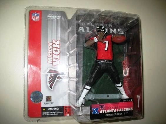Michael Vick ("Atlanta Falcons QB, No. 7 Red Jersey Variant") Series-07 (2004)