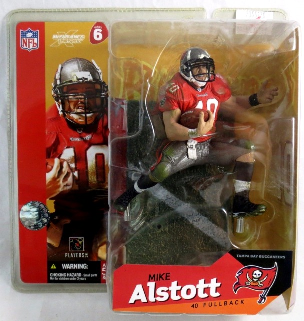 Mike Alstott (Tampa Bay Buccaneers RB, No. 40, Dirty Red Jersey") Series-06 (2003)