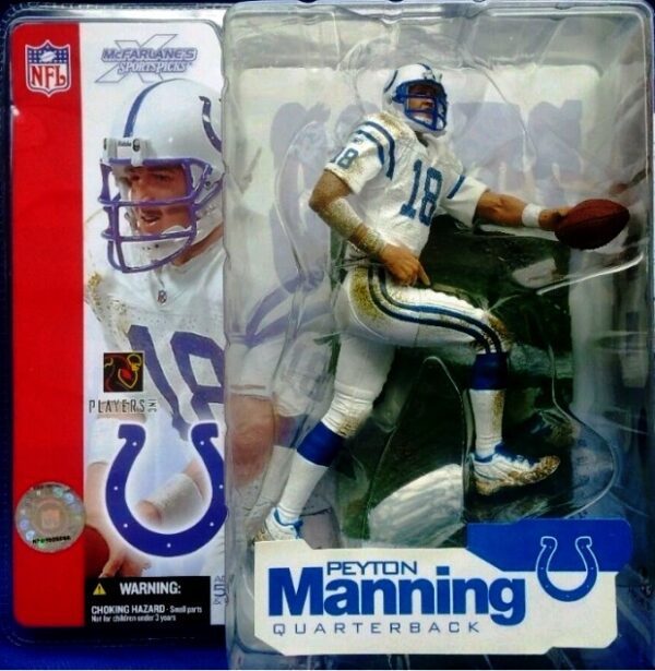 Peyton Manning  ("Rookie-Indianapolis Colts QB #18 White Jersey") Series-4 (2002)