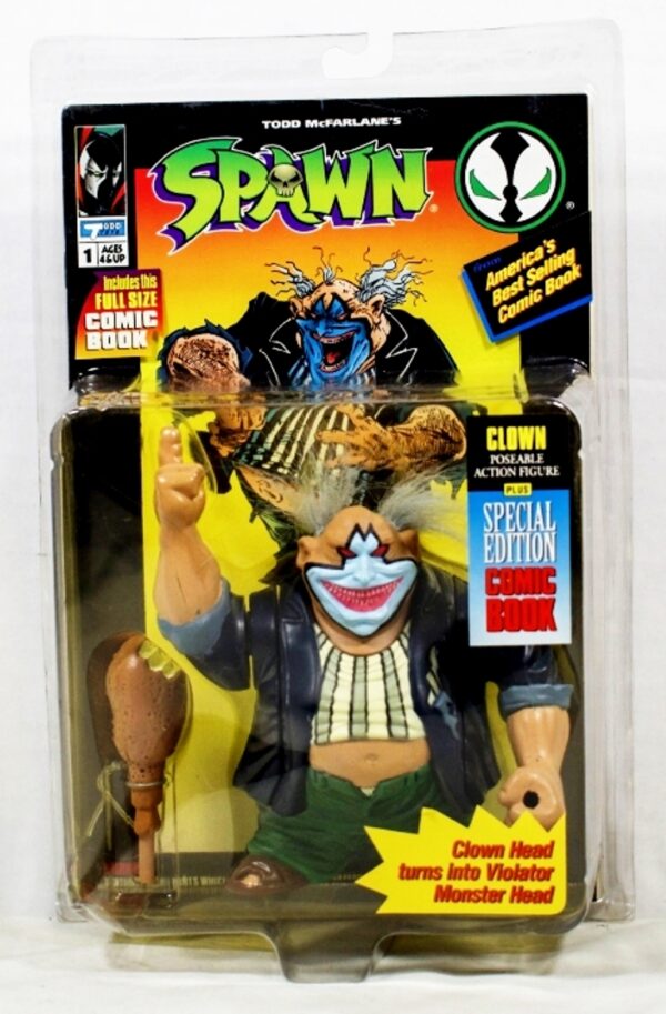 1994 Spawn Clown (Turns Into Violator Monster Head) Ultra Deluxe (A)