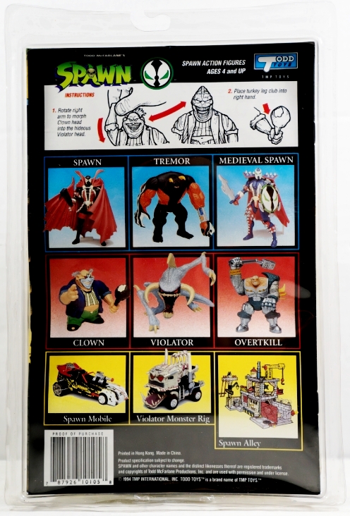 1994 Spawn Clown (Turns Into Violator Monster Head) Ultra Deluxe (C)