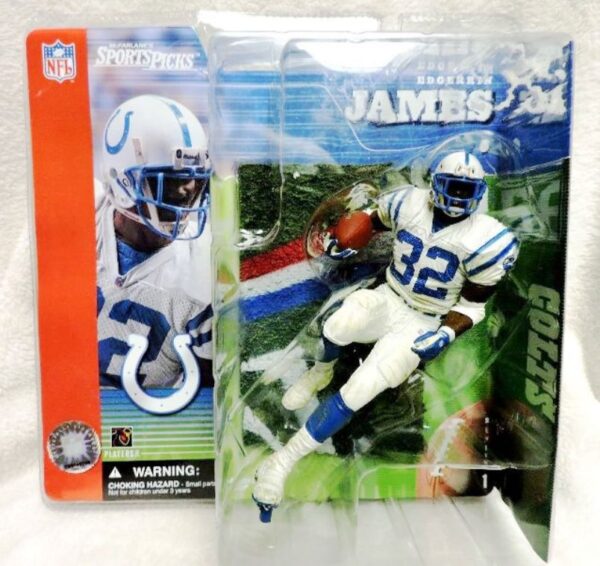 2001 McFarlane NFL Edgerrin James Dirty White-Jersey (5) 2001 McFarlane NFL Edgerrin James Dirty White-Jersey (5)