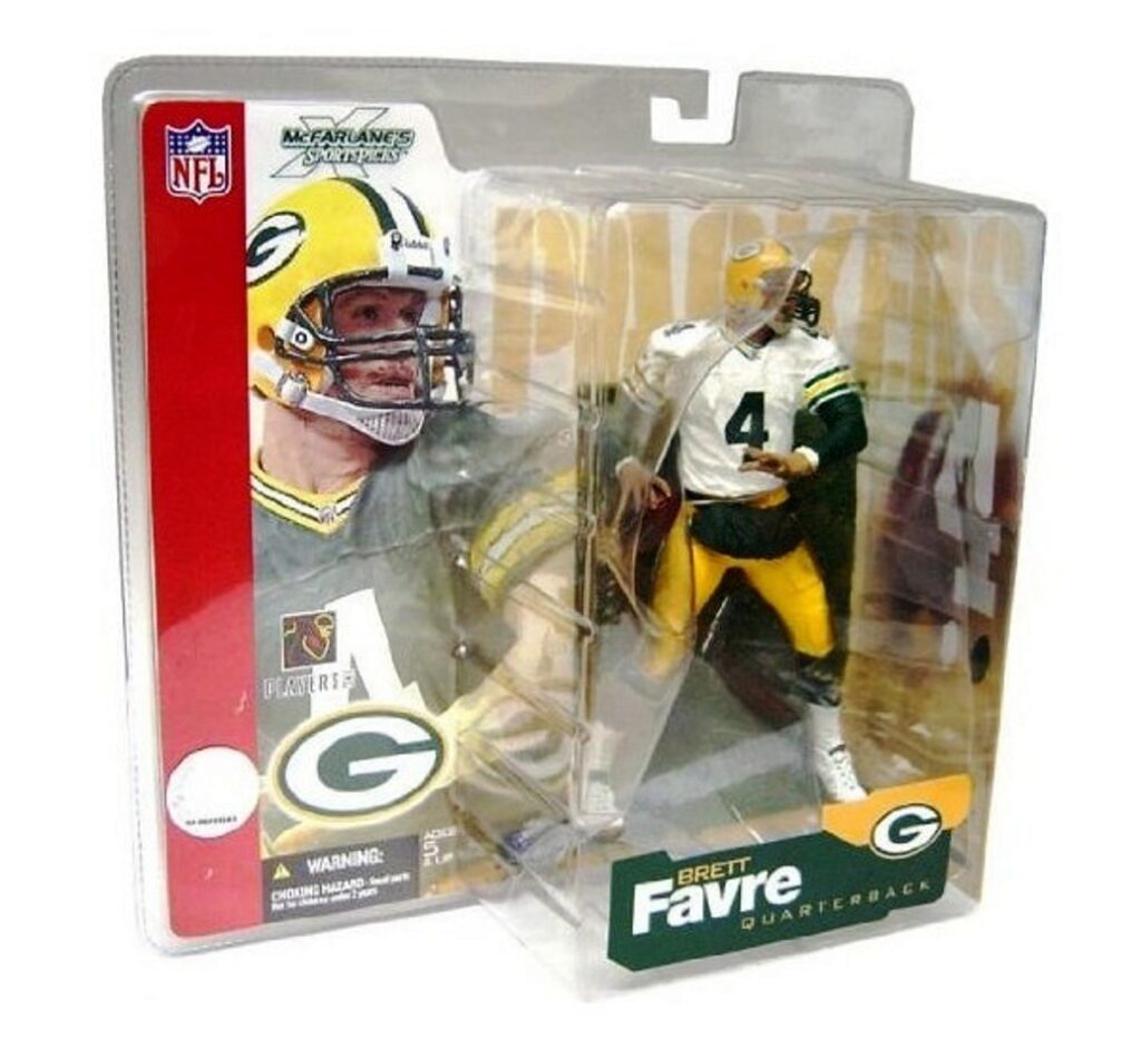 2002 McFarlane NFL Brett Favre (White Jersey-Green Long Sleeves) (1)