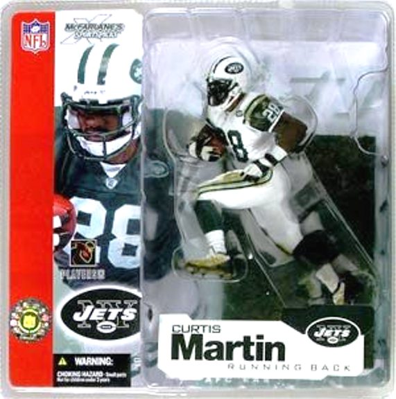 2002 McFarlane NFL Curtis Martin White Jersey (Chase) (1A)