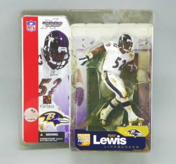 2002 McFarlane NFL Ray Lewis (Rookie -Dirty White Jersey) (1) 2002 McFarlane NFL Ray Lewis (Rookie -Dirty White Jersey) (1)