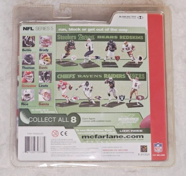 2002 McFarlane NFL Tony Gonzalez (Red Jersey) Series-5 (5)