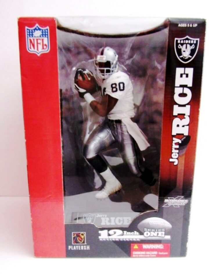 2003 McFarlane Sportspicks Jerry Rice 12'' (Variant) White Jersey