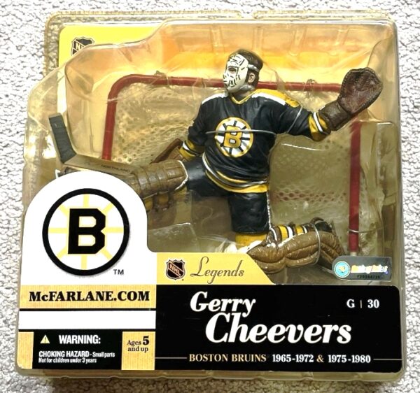 2004 McFarlane NHL Legends Gerry Cheevers (Yellow & Black Jersey) S-1 (1)