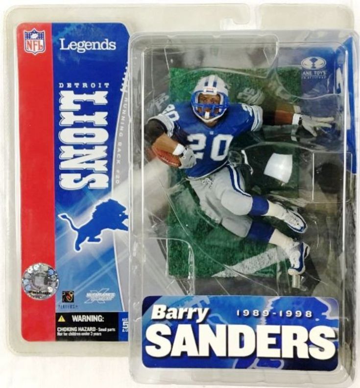 2005 McFarlane NFL Legends Barry Sanders (Blue Jersey) (1)