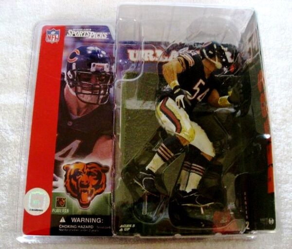 Brian Urlacher – (Chicago Bears-"Rookie" LB #54-“Dirty" Bloody Uniform-Chase Variant) Series-2 (2001)