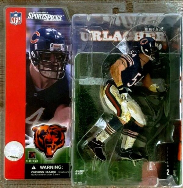 Brian Urlacher – (Chicago Bears-"Rookie" LB #54-“Dirty" Bloody Uniform-Chase Variant) Series-2 (2001)