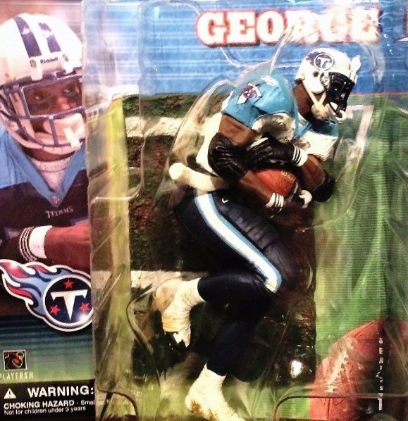 Eddie George - (Tennessee Titans-“Dirty” White Jersey variant-chase) Series-1