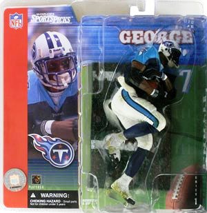 Eddie George - (Tennessee Titans-“Dirty” Blue Jersey) Series-1