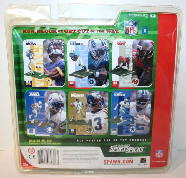 Eddie George - (Tennessee Titans-“Dirty” Blue Jersey)-2