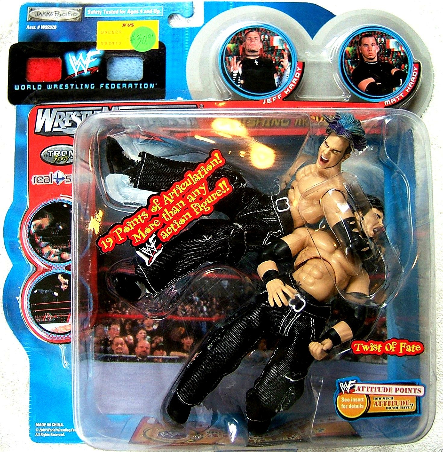 WWF WWE WWF WRESTLEMANIA 1 OFFICIAL  SCALE RING 2005 JAKKS PACIFIC ORIGINAL BOX SET 