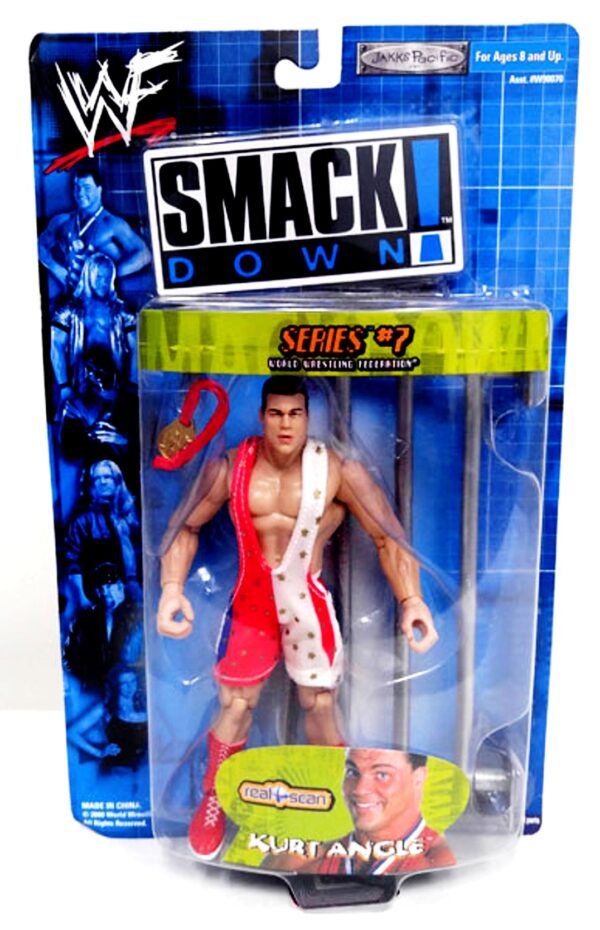 Kurt Angle -“Real Scan Series 7”! (“WWF Smack Down”) Series-7 “Rare-Vintage” (2000) 