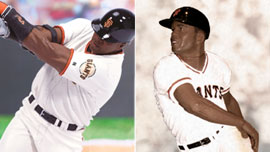 Barry Bonds & Willie Mays 2-Pack ("Toys R Us Exclusive "Variant"-Limited Edition" Box Set) 2005