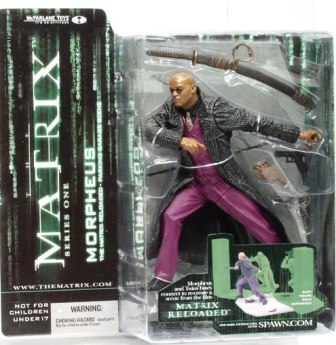 2003 McFarlane -The Matrix Reloaded Morpheus (Garage Scene) S-1