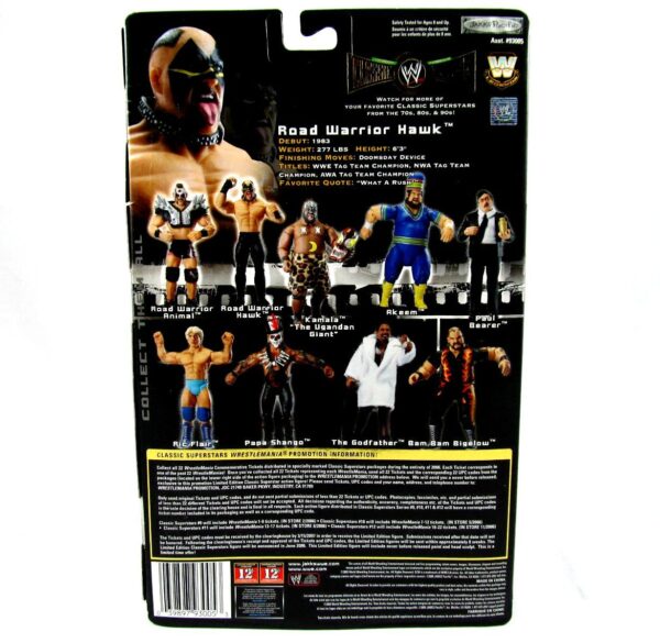 Hawk -“Road Warrior!” (Classic Super Stars Series!) Series-9 “Rare-Vintage” (2006) 