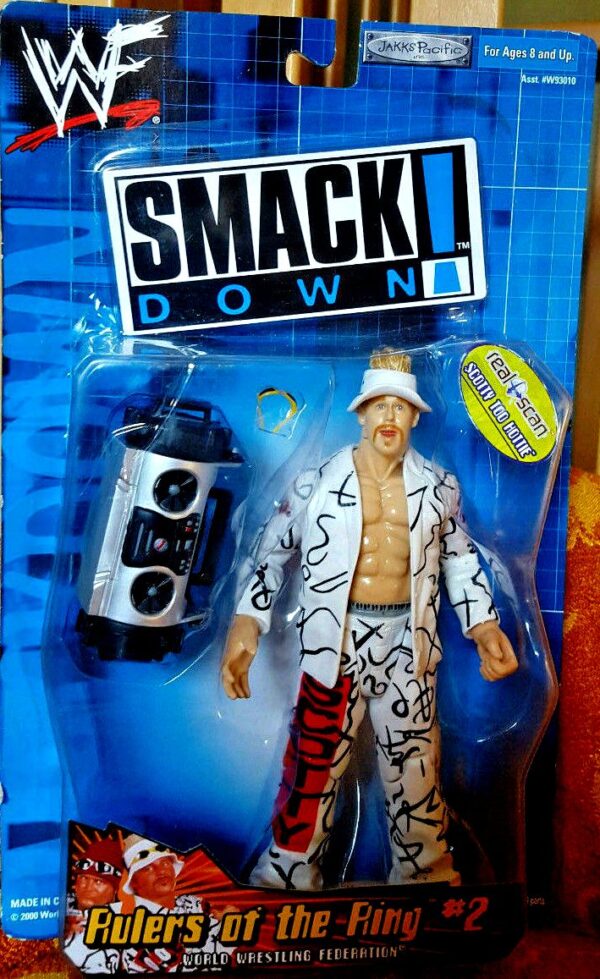 Scottie Too Hottie Rulers of the Ring #2 Silver (Variant Boom Box) Scottie Too Hottie -“Rulers of the Ring #2”! (WWF-Smack Down -"Variant" Silver Boom Box!) Series-2 “Rare-Vintage” (2000)